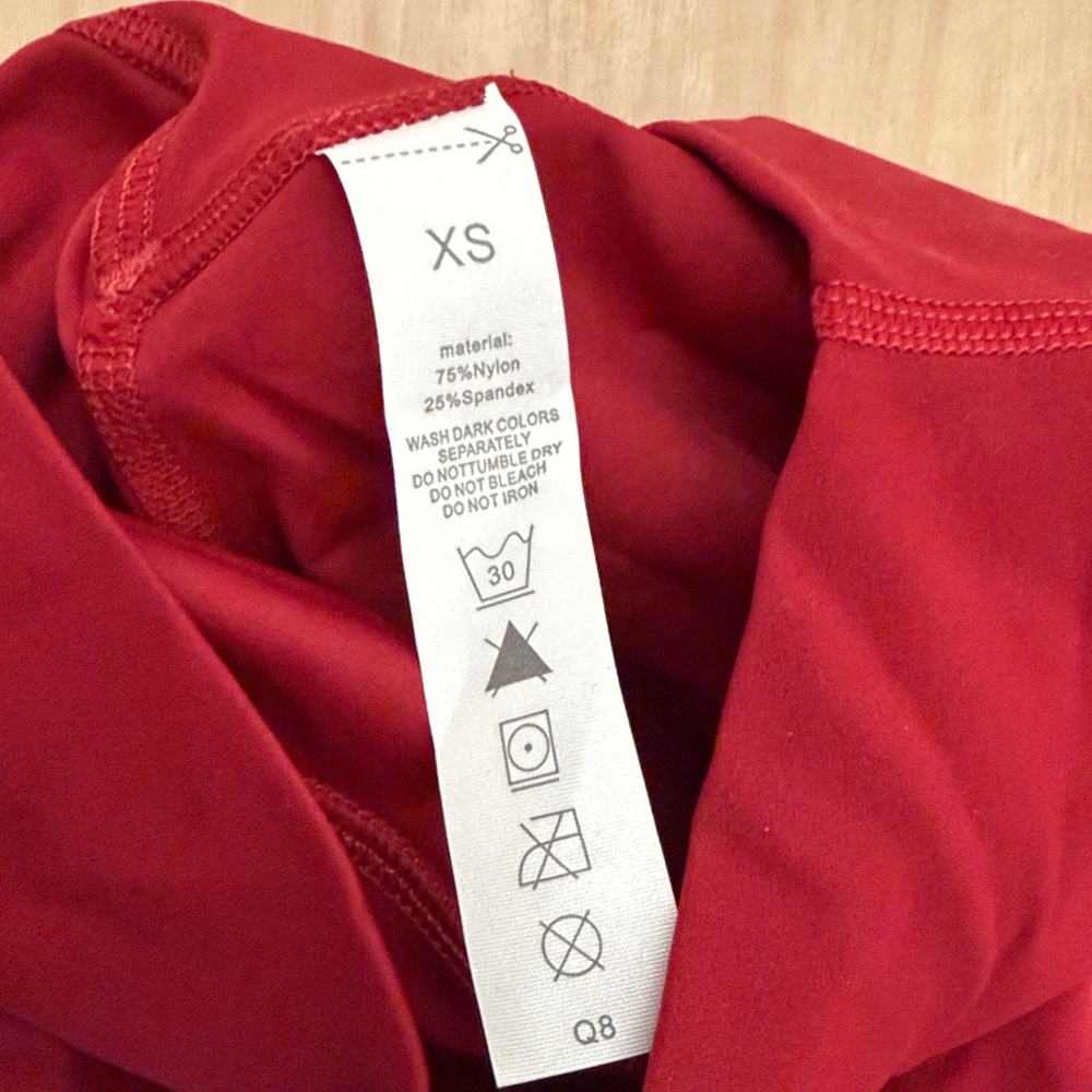 Red Wide-Leg Pants - Picture 2 of 5